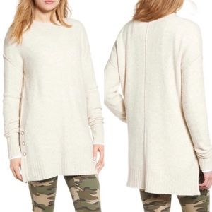 Caslon Side Snap Tunic Sweater Size XS